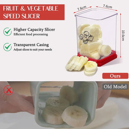 Fruit Speed Cup Slicer – Push Plate Egg, Strawberry & Banana Cutter