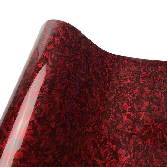 Glossy Forged Carbon Fiber Vinyl Wrap – Air Bubble Free Car Decal for Auto & Motor