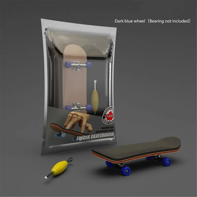 Finger SkateBoard Wooden Fingerboard Toy Professional Stents Finger Skate Set Novelty Children Christmas Gift