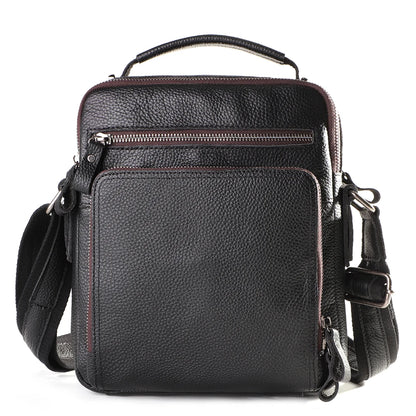 JOYIR New Genuine Leather Men Vintage Handbags Small Flap Men's Shoulder Bag Casual Office Messenger Bags Fashion Crossbody Bag