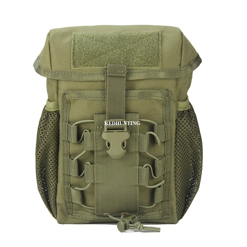 Tactical Pouch CS Dump Drop Pouch Outdooer Utility Pouch Bag Waterproof 1000D Nylon Folding Molle Dump Bag for Outdoor Hiking