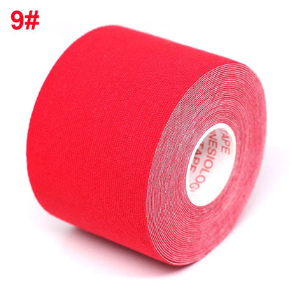 5-Size Waterproof Kinesiology Tape – Elastic Athletic Bands for Sports Recovery, Gym, Muscle Pain Relief & Strapping Support