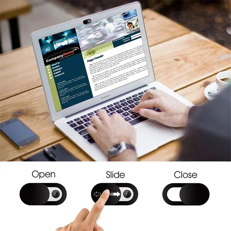 Sliding Webcam Cover Privacy Sticker for Laptop & Phone