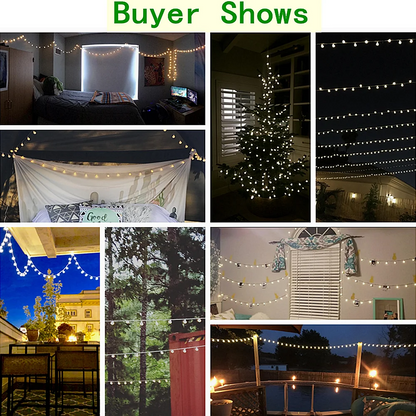 13M LED Ball String Lights – Outdoor & Indoor