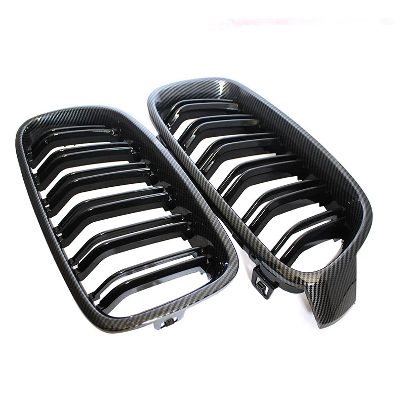 Car Front Bumper Racing Grille Grill For BMW 3 Series F30 F31 F35 F80 2012 2013 2014 2015-2018 1 Pair Gloss Black Kidney Grills