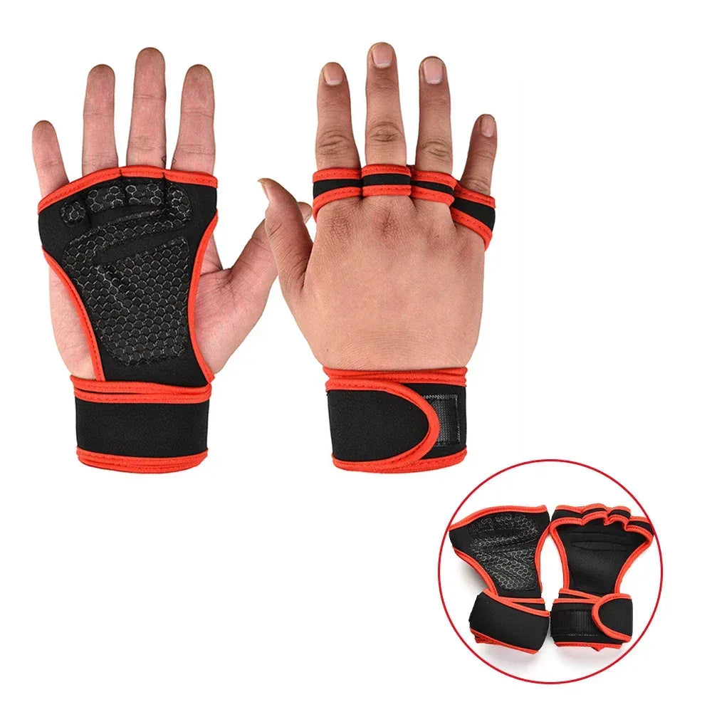 Training Sport Gloves for Men Women Workout Gloves Fitness Body Building Weightlifting Gym Hand Wrist Palm Protector Gloves - Urbizia