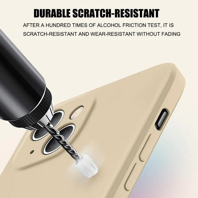 Shockproof Liquid Silicone Case for iPhone Slim TPU Cover