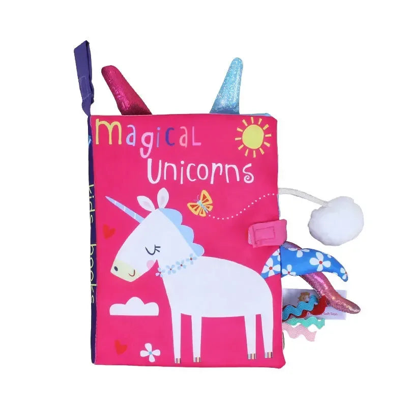 0-36M Baby Interactive Cloth Book – Early Learning & Sound Puzzle - Urbizia