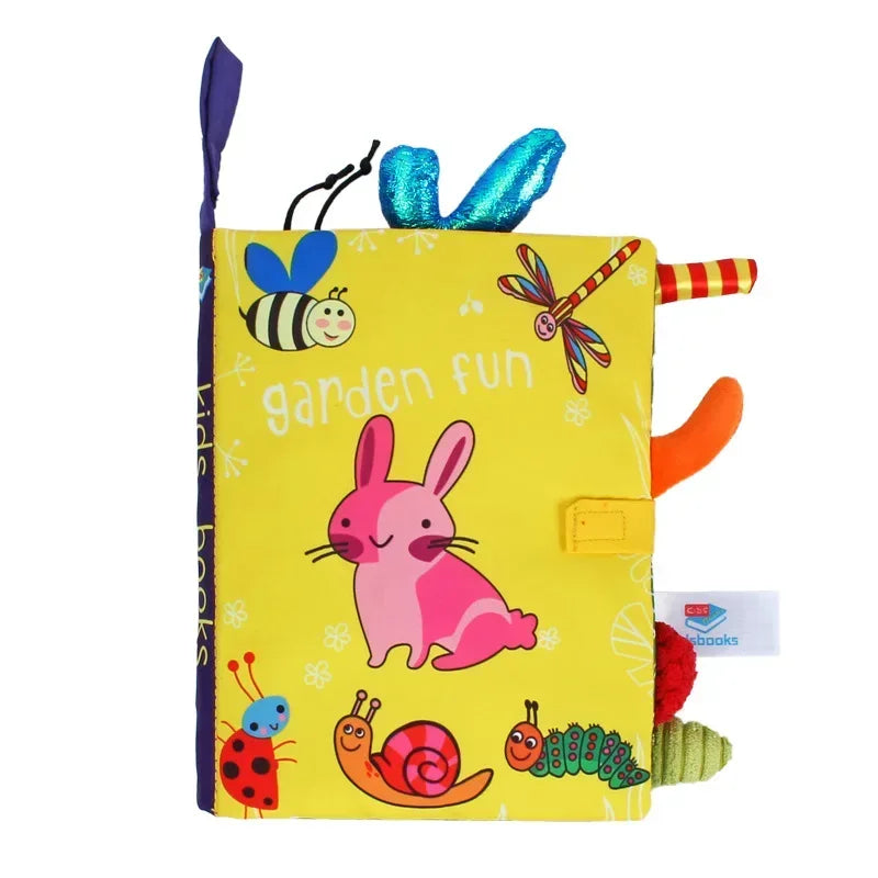 0-36M Baby Interactive Cloth Book – Early Learning & Sound Puzzle - Urbizia