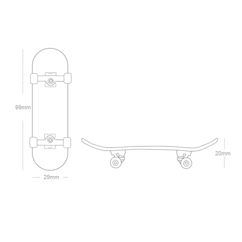 Finger SkateBoard Wooden Fingerboard Toy Professional Stents Finger Skate Set Novelty Children Christmas Gift
