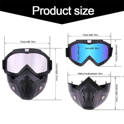 Dustproof Motocross Goggles Motorcycle Off-Road Face Mask