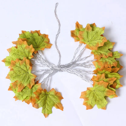 Maple Leaf LED Light String Garland