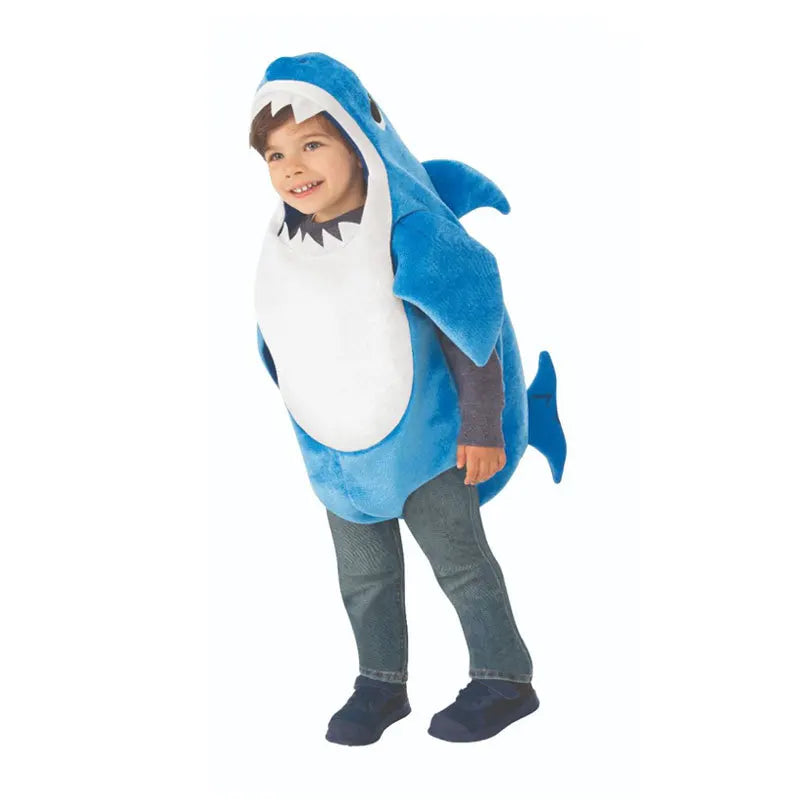 New Arrival Toddler Shark Cosplay Costume – Unisex Child Halloween & Carnival Outfit for Kids