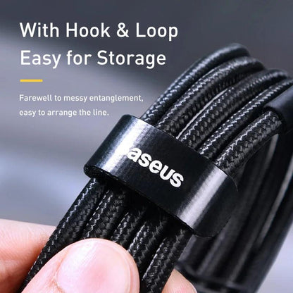 Baseus 100W USB C to USB Type C Cable for MacBook Pro Quick Charge 4.0 Fast Charging For iPhone 17 16 15 Pro Max Charge Cable