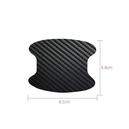 4-Piece Carbon Fiber Car Door Handle Protective Stickers - Urbizia