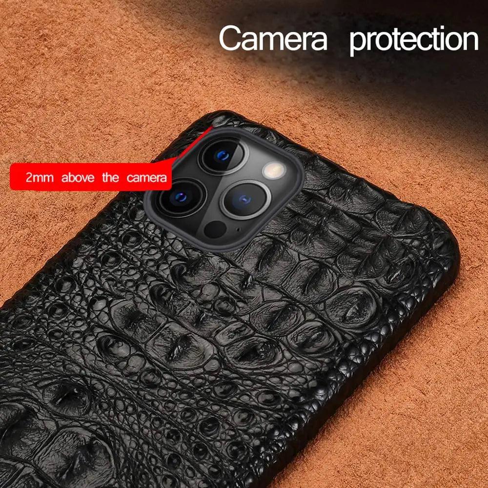 iPhone Genuine Crocodile Leather Case