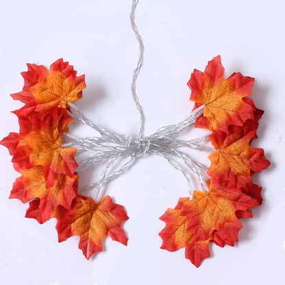 Maple Leaf LED Light String Garland