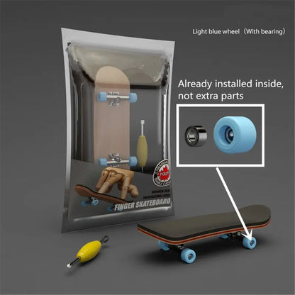 Finger SkateBoard Wooden Fingerboard Toy Professional Stents Finger Skate Set Novelty Children Christmas Gift