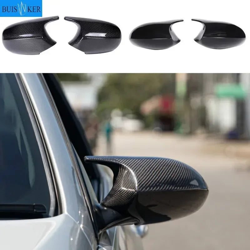 E90 E91 Black M3 Style Cover E81 E82 E87 E88 for BMW 1 3 Series E92 E93 Carbon Fiber M Look Rear Mirror Cap Car Accessories - Urbizia