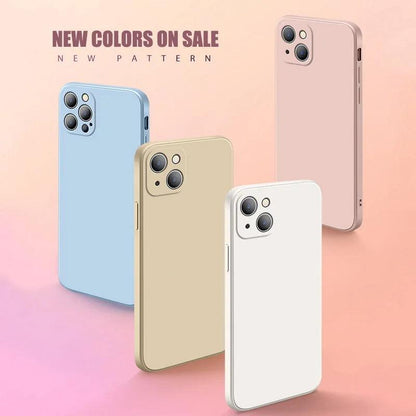Shockproof Liquid Silicone Case for iPhone Slim TPU Cover