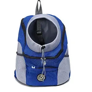 Outdoor Pet Dog Carrier Bag Portable Travel Backpack Front Bag Double Shoulder Mesh Backpack Head Carrying Bags For Cat - Urbizia
