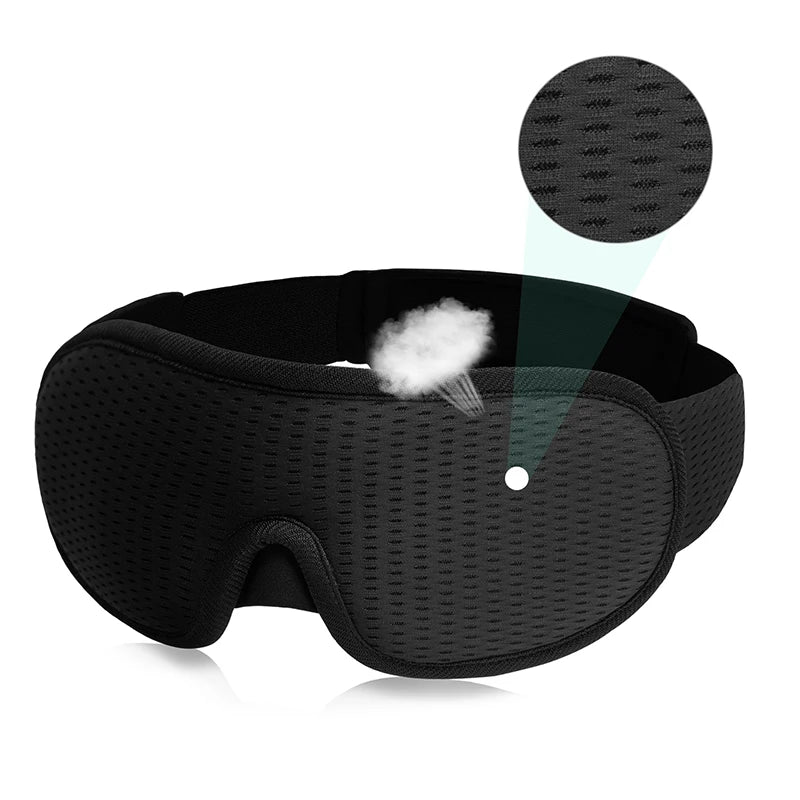 New Brand 3D Sleeping Mask Block Out Light Sleep Mask For Eyes Slaapmasker Eye Shade Blindfold Sleeping Aid Face Mask Eyepatch
