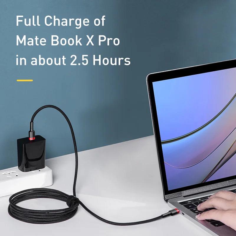 Baseus 100W USB C to USB Type C Cable for MacBook Pro Quick Charge 4.0 Fast Charging For iPhone 17 16 15 Pro Max Charge Cable