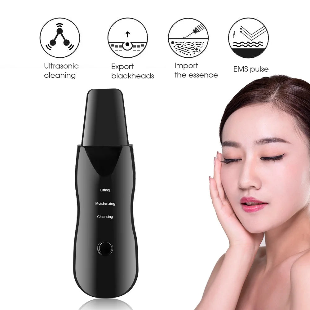 Vibration Face Skin Scrubber Blackhead Remover Tool