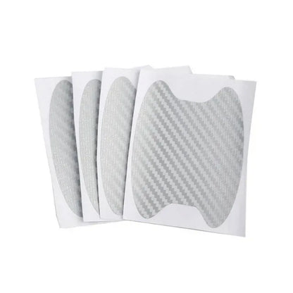 4-Piece Carbon Fiber Car Door Handle Protective Stickers - Urbizia
