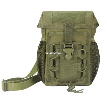 Tactical Pouch CS Dump Drop Pouch Outdooer Utility Pouch Bag Waterproof 1000D Nylon Folding Molle Dump Bag for Outdoor Hiking