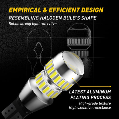 AUXITO 2Pcs 921 912 T15 LED Reverse Lights Bulb 6000K White T16 Car Backup Parking Light W16W Car Lights 4014SMD Super Bright