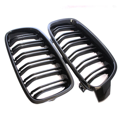 Car Front Bumper Racing Grille Grill For BMW 3 Series F30 F31 F35 F80 2012 2013 2014 2015-2018 1 Pair Gloss Black Kidney Grills