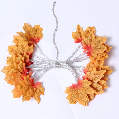 Maple Leaf LED Light String Garland