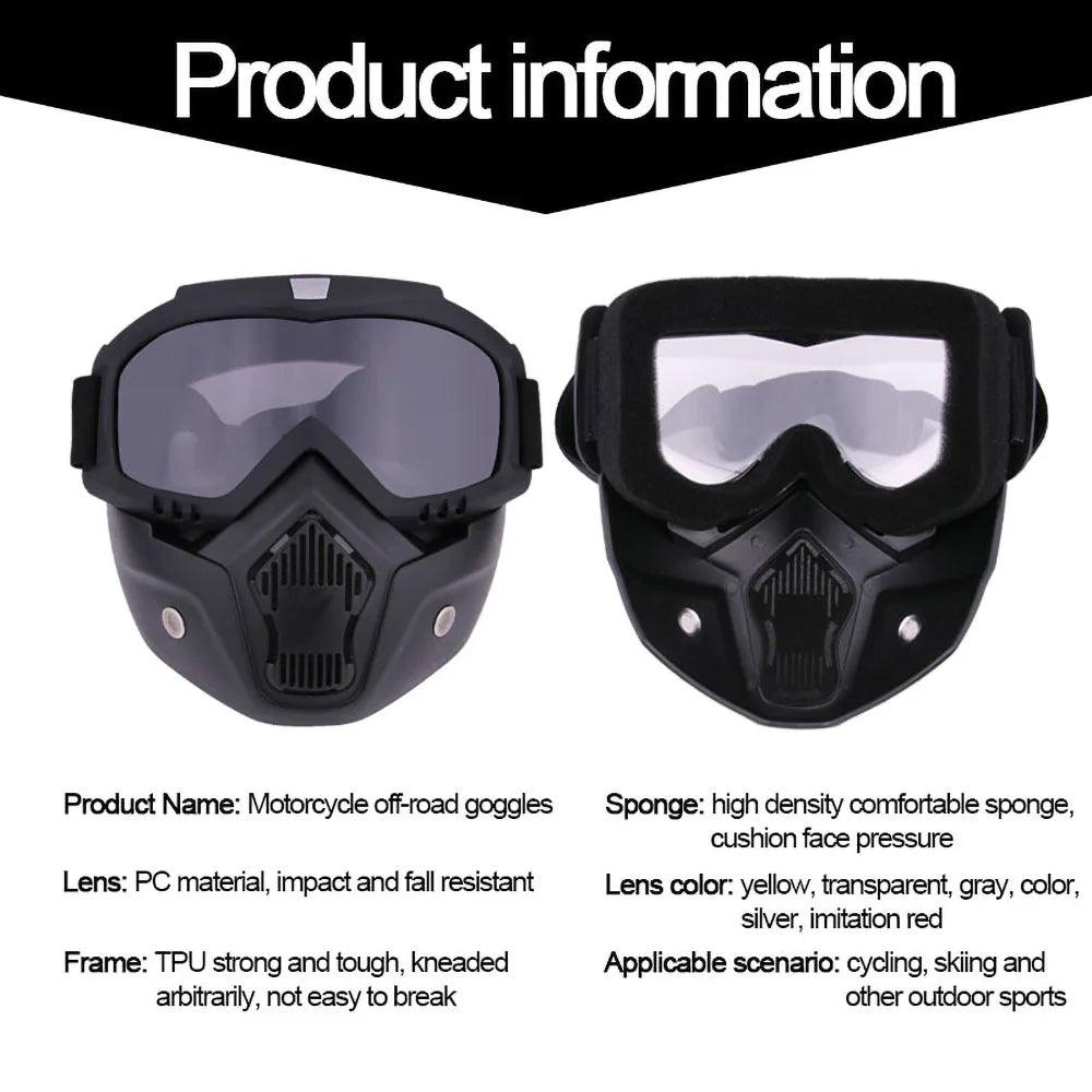 Dustproof Motocross Goggles Motorcycle Off-Road Face Mask