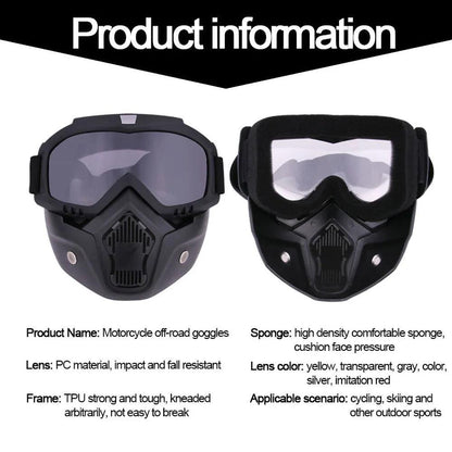 Dustproof Motocross Goggles Motorcycle Off-Road Face Mask