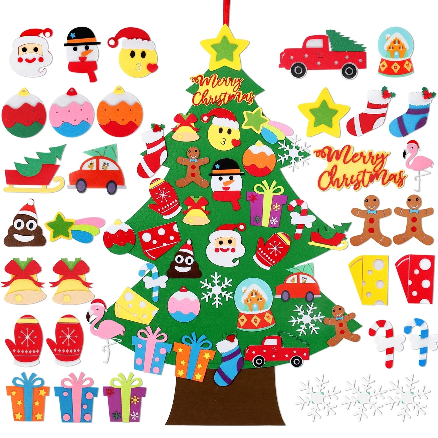 Kids DIY Felt Christmas Tree
