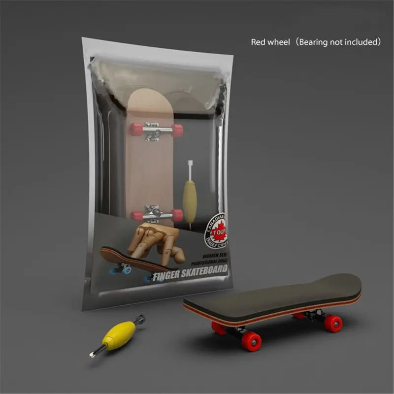 Finger SkateBoard Wooden Fingerboard Toy Professional Stents Finger Skate Set Novelty Children Christmas Gift