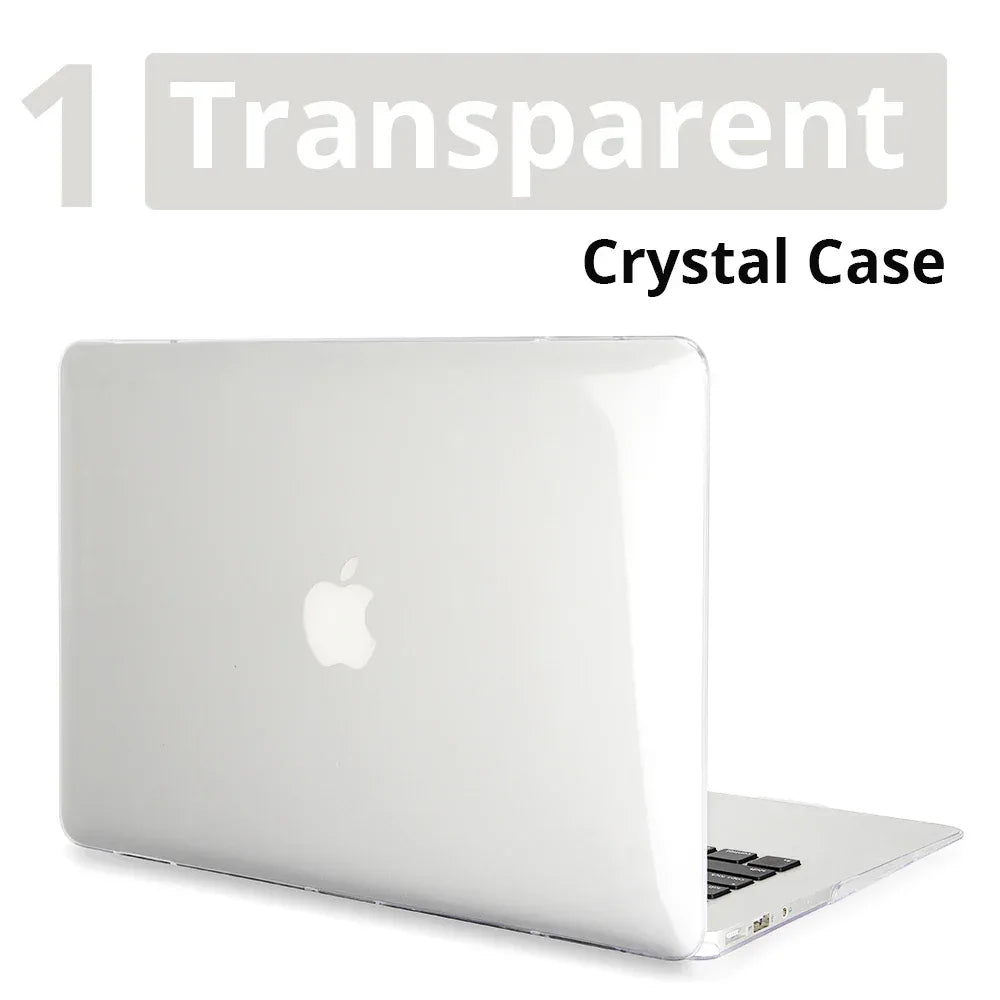 Crystal Clear Hard Shell MacBook Case Air & Pro Models