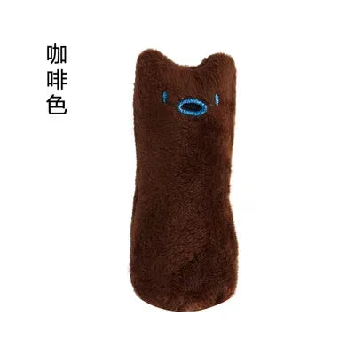 Teeth Grinding Catnip Toys Funny Interactive Plush Cat Toy Pet Kitten Chewing Vocal Toy Claws Thumb Bite Cat mint For Cats - Urbizia