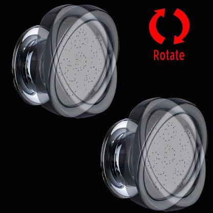 LED Bathroom Shower Panel 6 Modes Intelligent LCD Shower Column Rose Gold Rain Waterfall Bath Systems With Massage Jet Mixer Tap