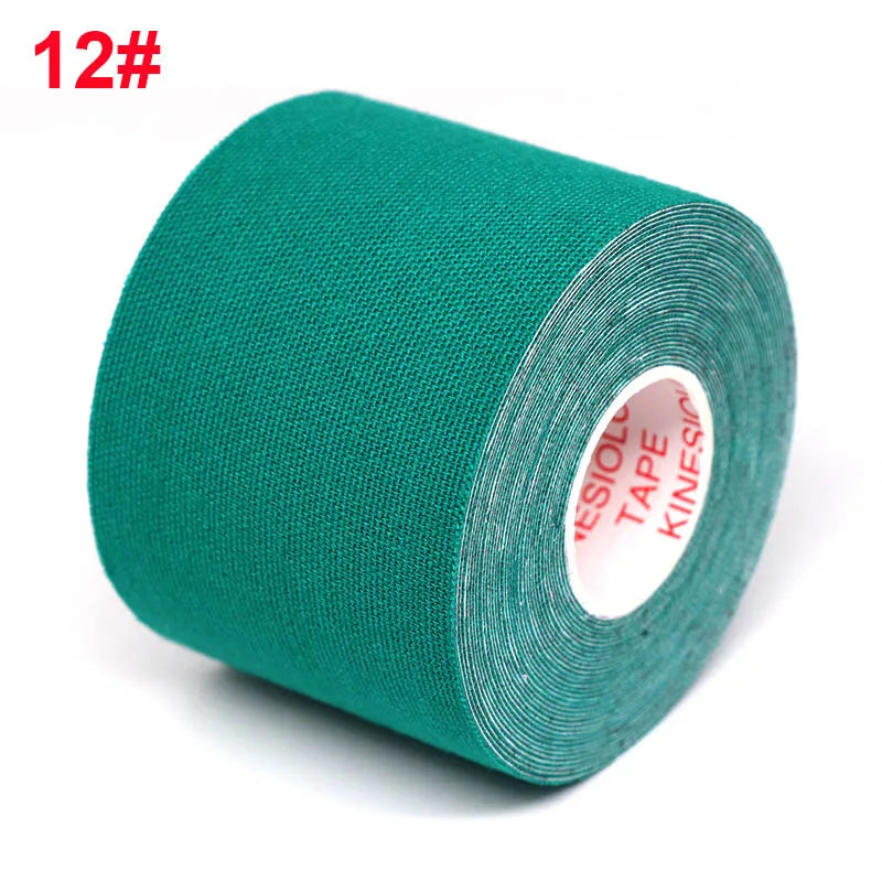 5-Size Waterproof Kinesiology Tape – Elastic Athletic Bands for Sports Recovery, Gym, Muscle Pain Relief & Strapping Support