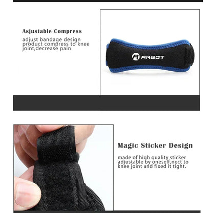 1 Piece Knee Patellar Tendon Knee Support Strape Brace Adjustable Shock Absorption Compression Knee Pad Sleeve for Basketball - Urbizia