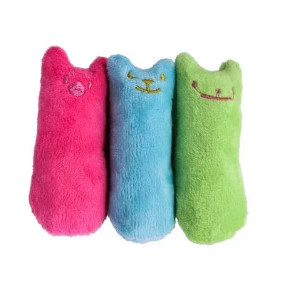 Teeth Grinding Catnip Toys Funny Interactive Plush Cat Toy Pet Kitten Chewing Vocal Toy Claws Thumb Bite Cat mint For Cats - Urbizia