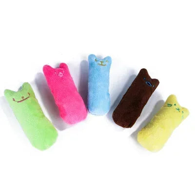 Teeth Grinding Catnip Toys Funny Interactive Plush Cat Toy Pet Kitten Chewing Vocal Toy Claws Thumb Bite Cat mint For Cats - Urbizia