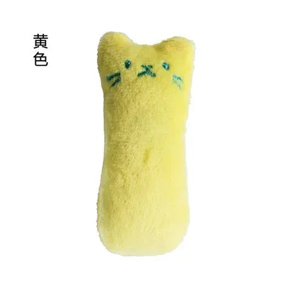 Teeth Grinding Catnip Toys Funny Interactive Plush Cat Toy Pet Kitten Chewing Vocal Toy Claws Thumb Bite Cat mint For Cats - Urbizia