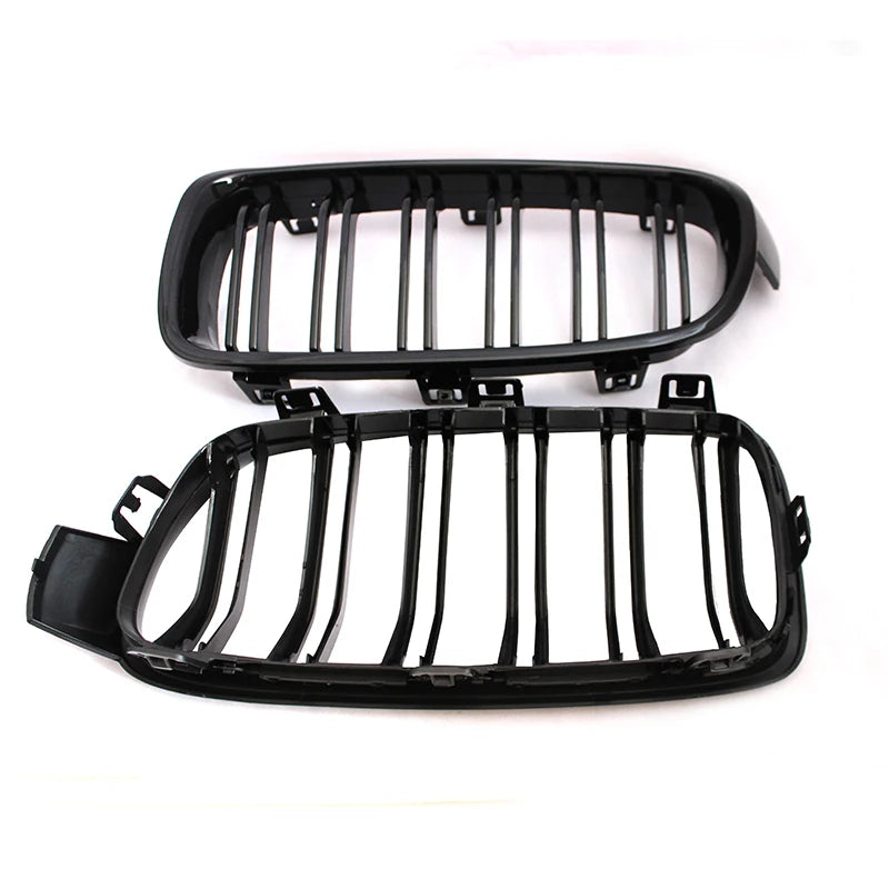 Car Front Bumper Racing Grille Grill For BMW 3 Series F30 F31 F35 F80 2012 2013 2014 2015-2018 1 Pair Gloss Black Kidney Grills