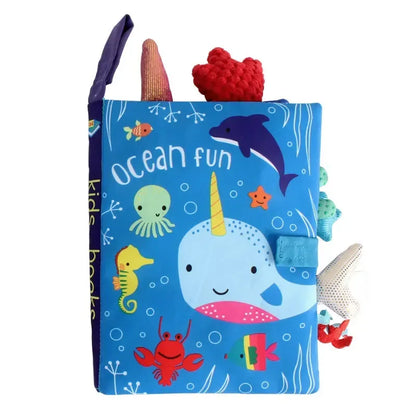 0-36M Baby Interactive Cloth Book – Early Learning & Sound Puzzle - Urbizia