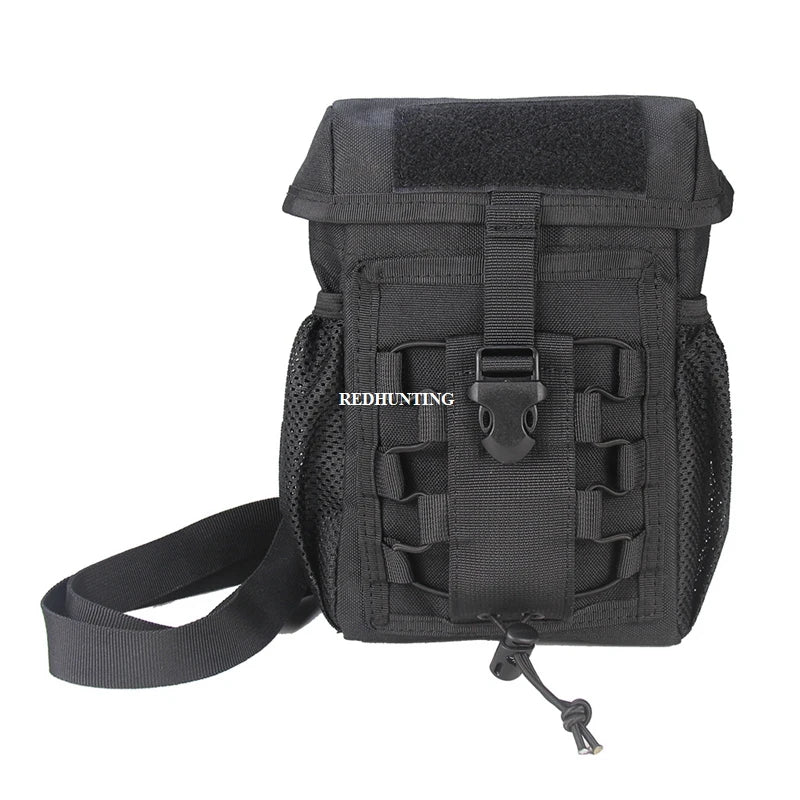 Tactical Pouch CS Dump Drop Pouch Outdooer Utility Pouch Bag Waterproof 1000D Nylon Folding Molle Dump Bag for Outdoor Hiking