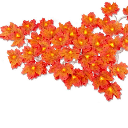Maple Leaf LED Light String Garland