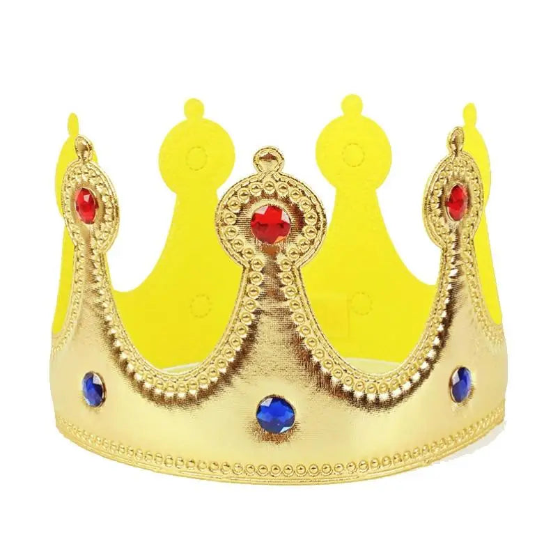 Halloween King Red Cloak Costume – Adult & Kids Prince Robe with Crown